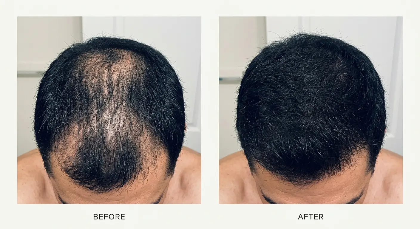 Reader-submitted before and after comparison